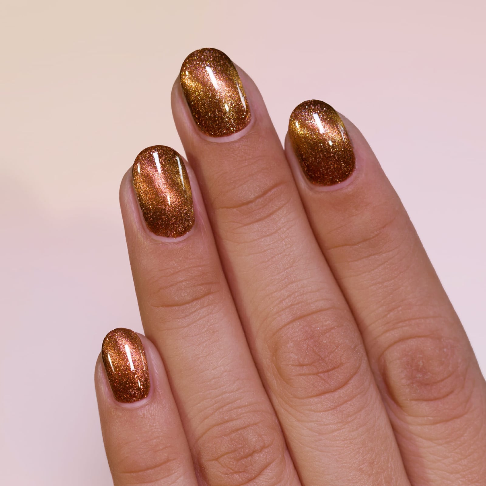 Warm Bronze Golden Shimmer Medium Square Nails, средний, Close-Up Take Warm Bronze Golden Shimmer Medium Square Nails, средний, Close-Up Take — Bronze Nails 2027