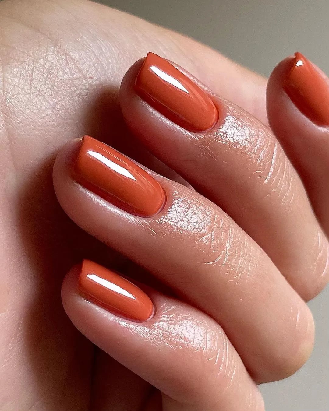 Short Square Glossy Burnt Orange Nails Short Square Glossy Burnt Orange Nails — Burnt Orange Nails 2027