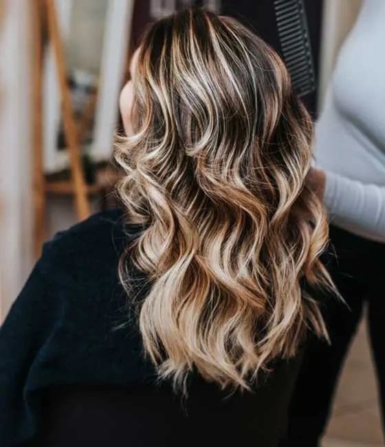 Mid-Back Wavy Dark Brown With Chunky Blonde, Everyday Version — Chunky Blonde Highlights on Dark Hair 2027