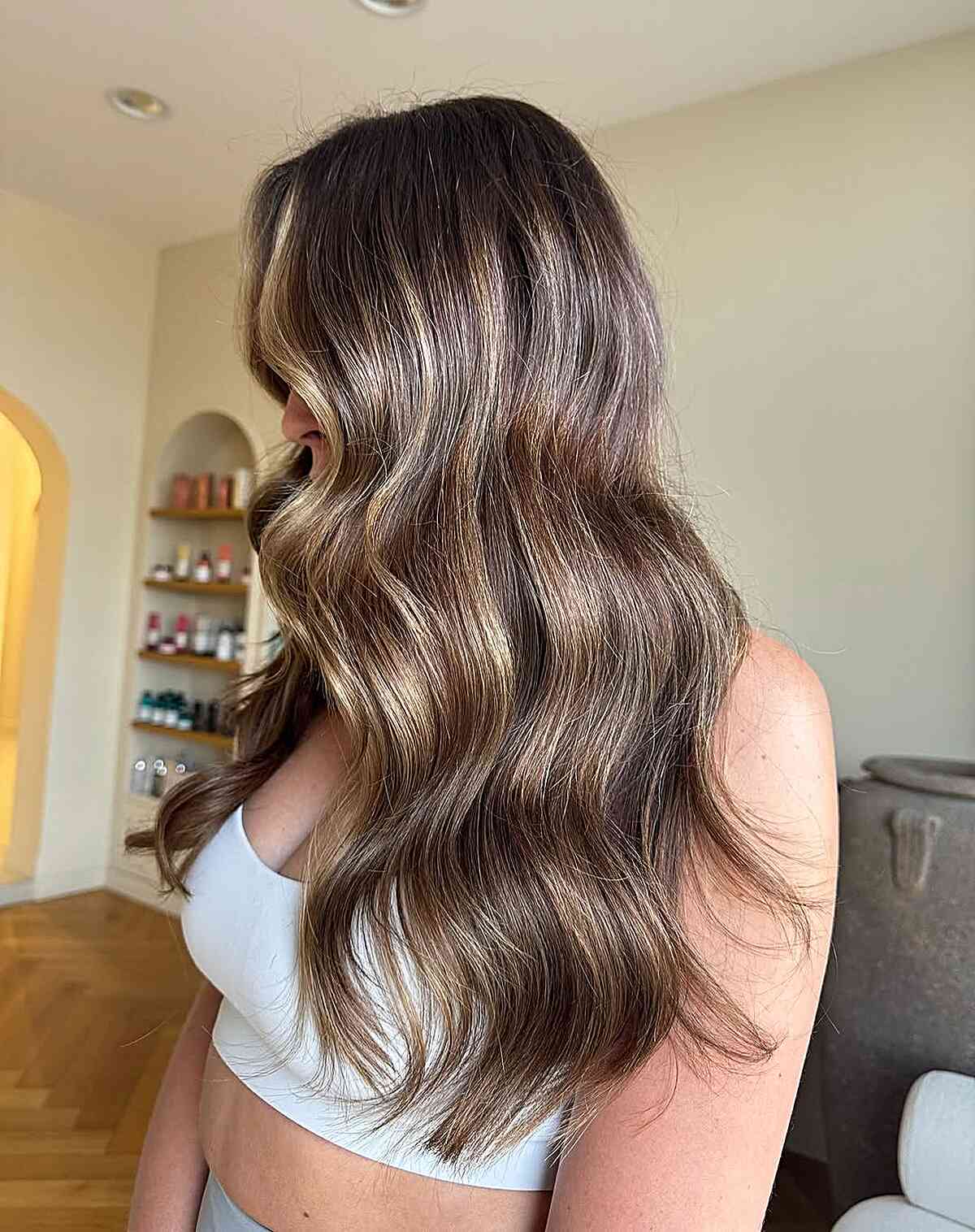 Collarbone Length With Face-Framing Chunky Blonde Highlights — Chunky Blonde Highlights on Dark Hair 2027