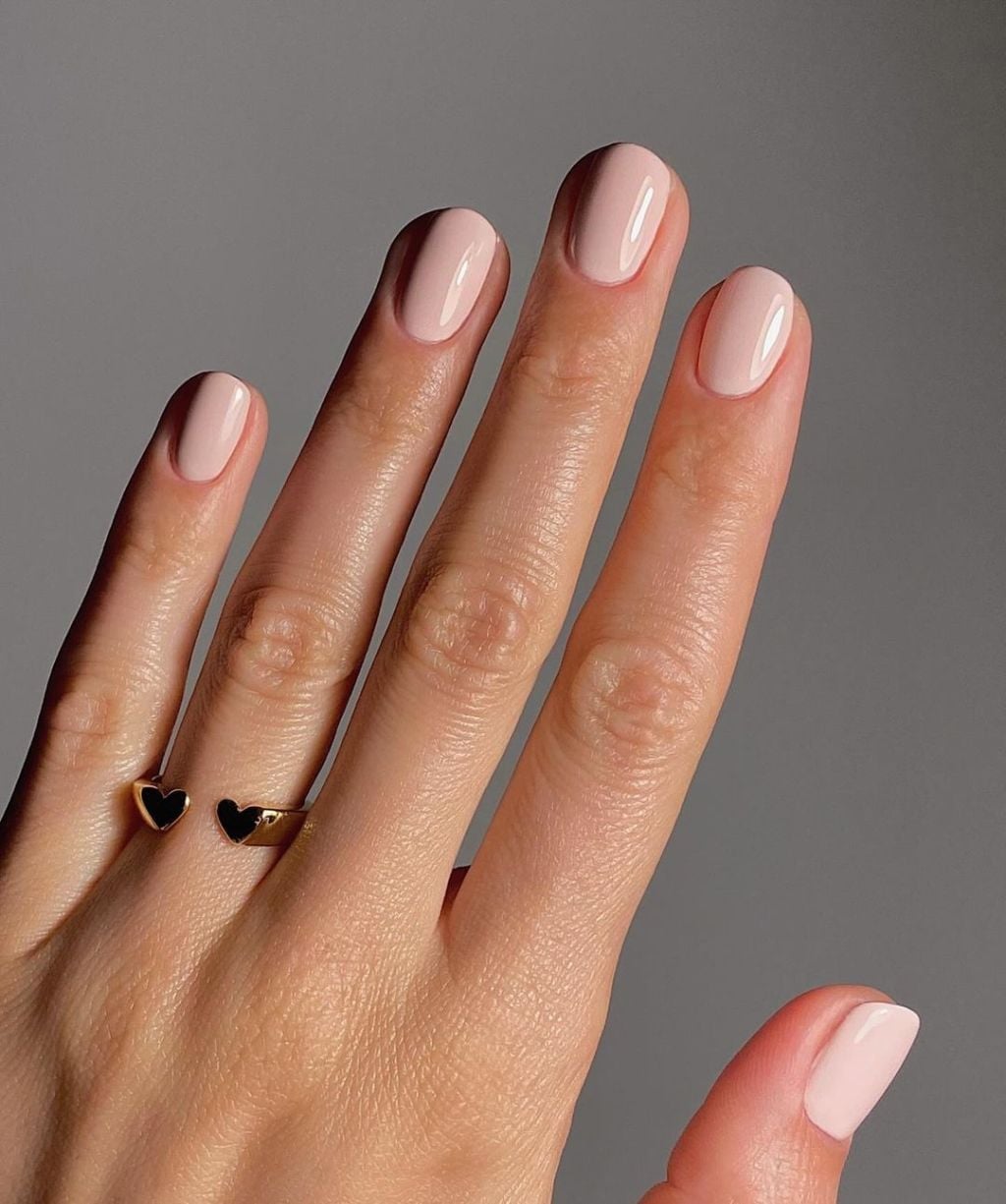 Clean Light Nude Pink Short Square Nails Clean Light Nude Pink Short Square Nails — Classy Short Nails 2027
