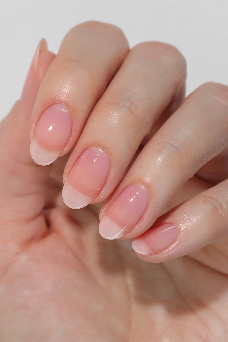 Short Oval Sheer Pink Classic French Nails Short Oval Sheer Pink Classic French Nails — Clear Nails 2027