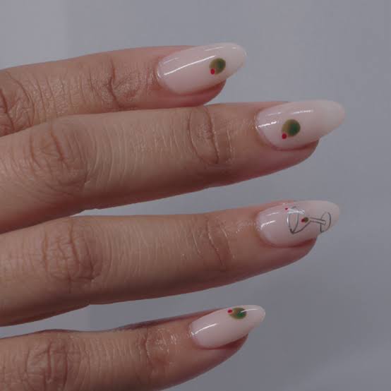Pale Pink Nails With 3D Floral Art Pale Pink Nails With 3D Floral Art — Cocktail Party Nails 2027