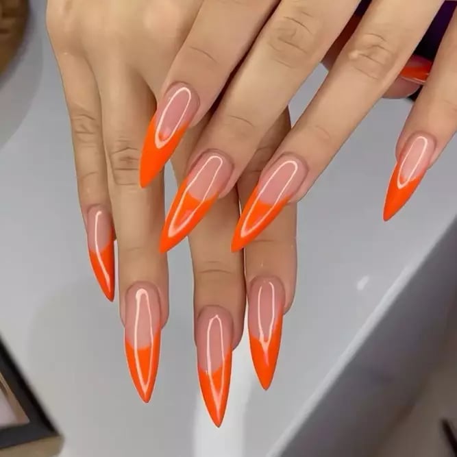 Classic Stiletto Nail Designs Classic Stiletto Nail Designs — Coral Stiletto Nails 2027