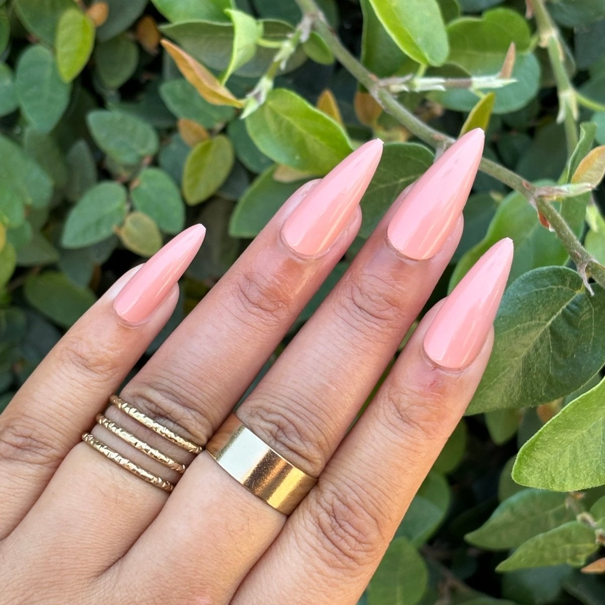 Flawless Light Coral Pink Stiletto Nails Flawless Light Coral Pink Stiletto Nails — Coral Stiletto Nails 2027