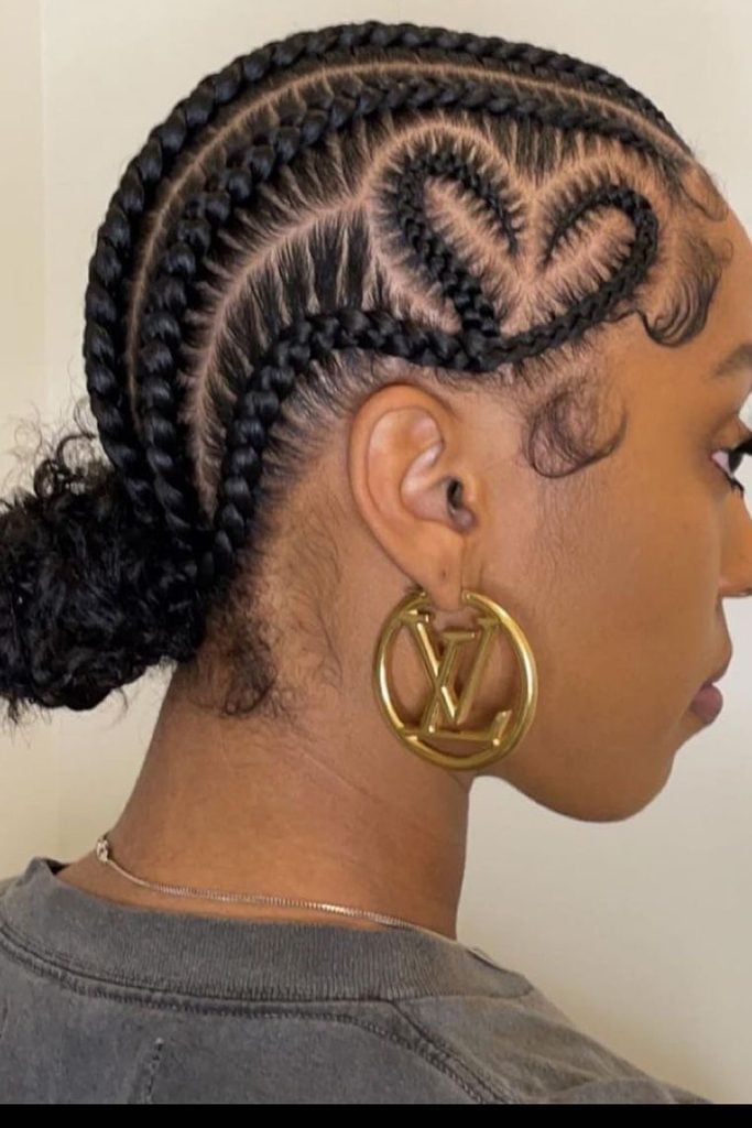 Fine Cornrows With Wrapped Coil Bun — Cornrow Bun 2027