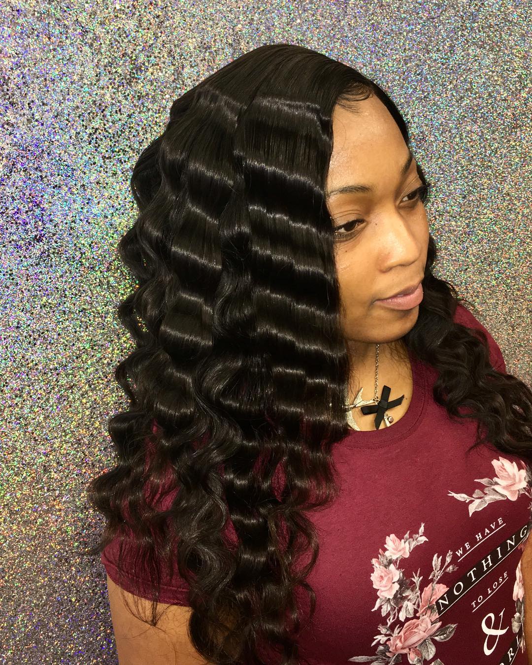 Thick Black Hair Deep Crimped Waves Thick Black Hair Deep Crimped Waves — Crimped Hair 2027