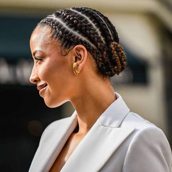 Dark Brown Cornrows Into a Bun Dark Brown Cornrows Into a Bun — Curved Cornrows 2027