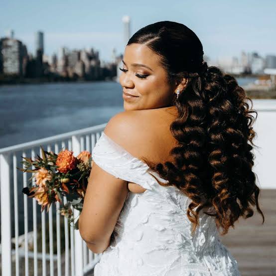 Dark Brown Curly Ponytail Mid-Back Dark Brown Curly Ponytail Mid-Back — Destination Wedding Hairstyles 2027