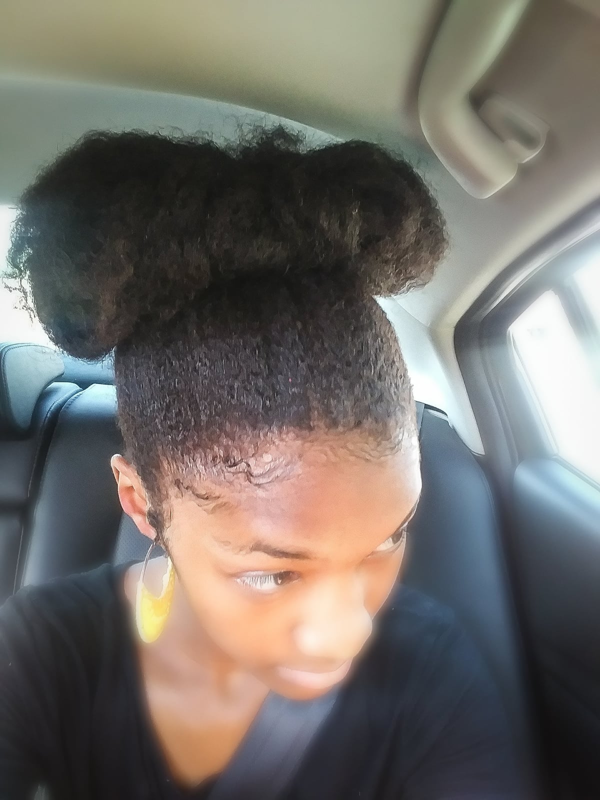 Voluminous Coily Black Crown Bun Voluminous Coily Black Crown Bun — Donut Bun Hairstyles 2027