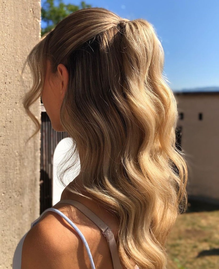 Ash Blonde Collarbone High Ponytail — Easy Hairstyles 2027 for Morning