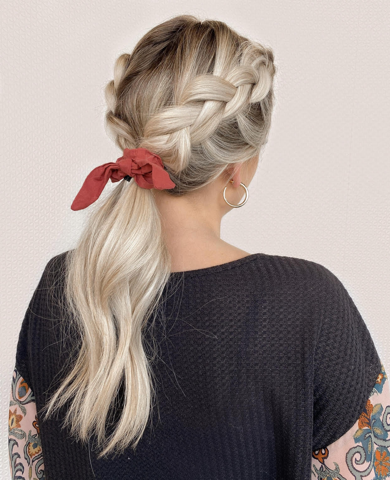 Fine Wavy Blonde Braided Crown Ponytail — Easy Hairstyles 2027 for Morning