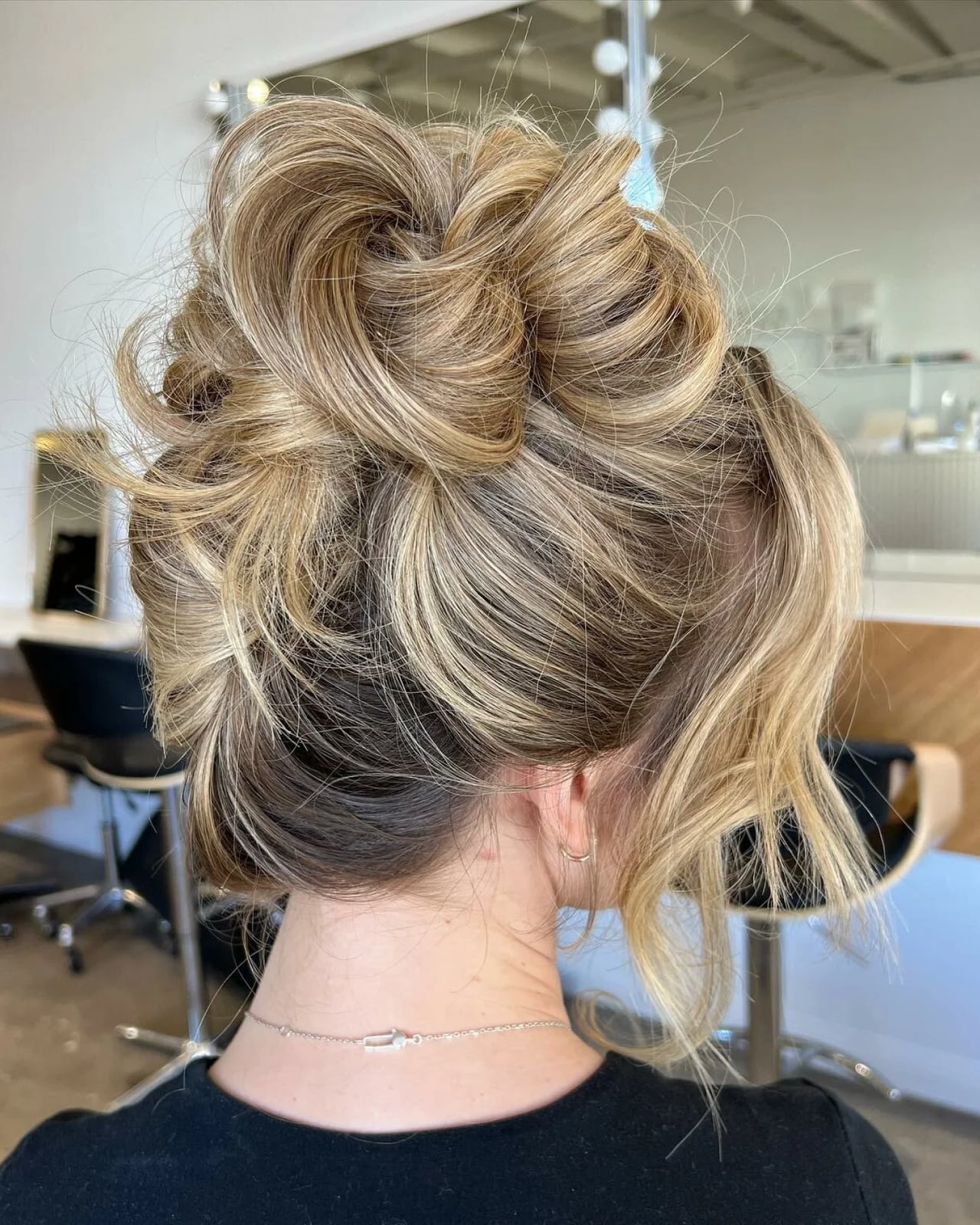 Ash Blonde Mid-Back Messy Twisted Updo — Easy Hairstyles 2027 for Morning