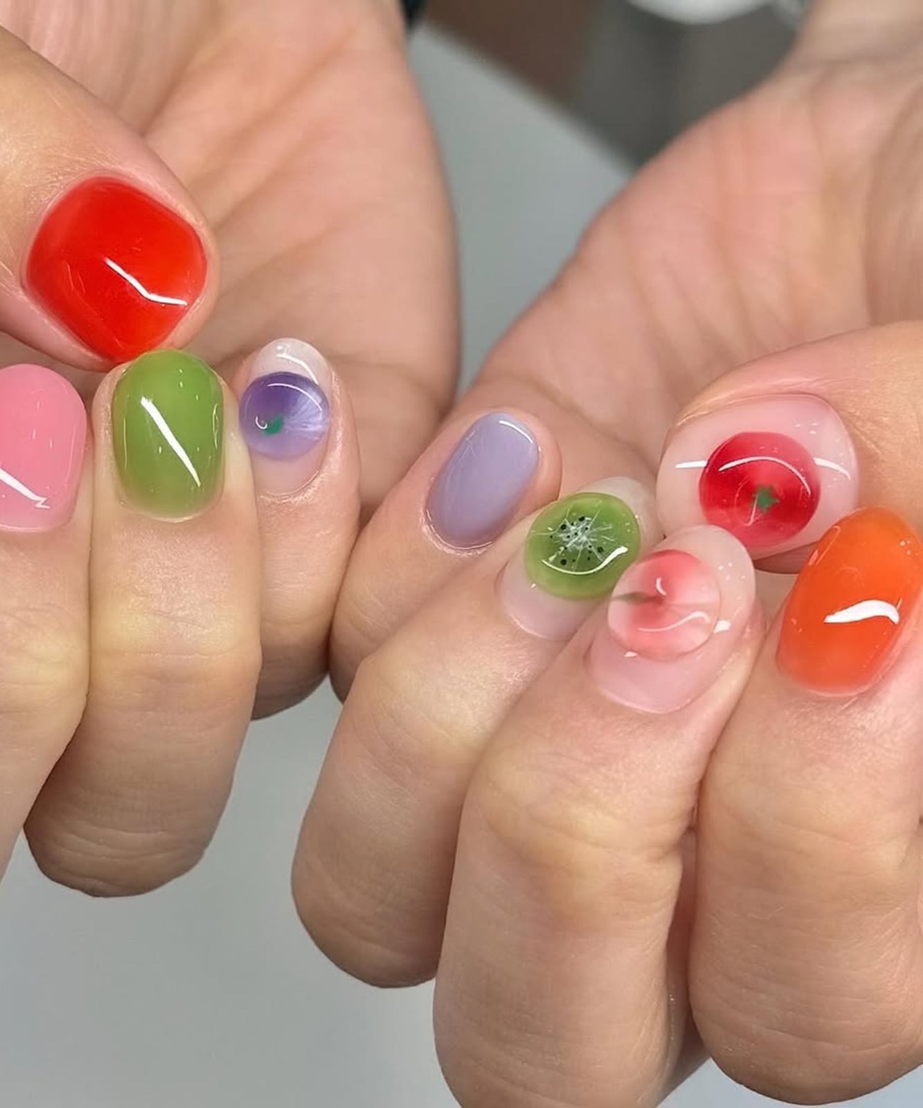 Medium Jelly Pastel 3D Fruit Charms Medium Jelly Pastel 3D Fruit Charms — Fruit Nails 2027