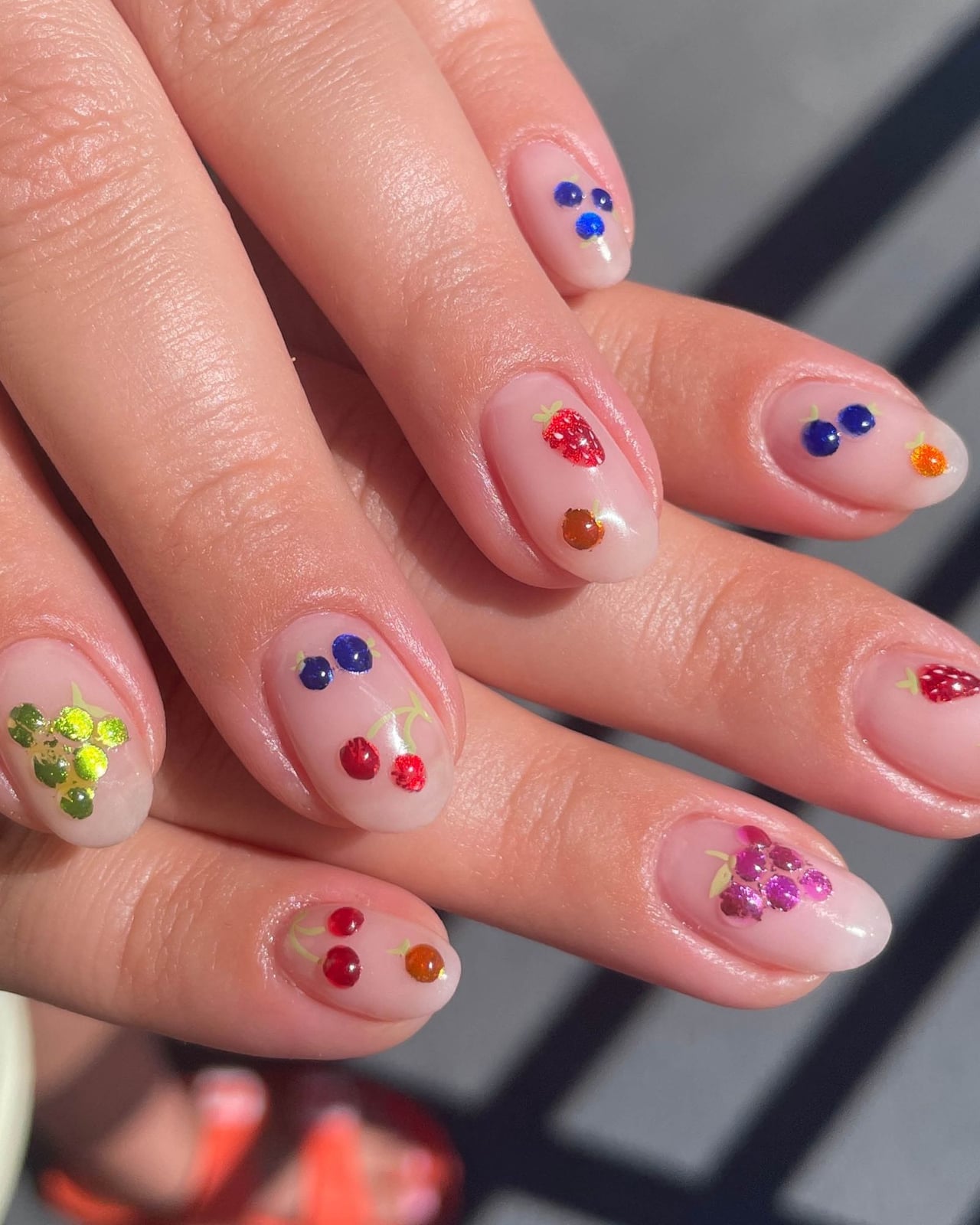 Short Oval Micro Fruit Designs Short Oval Micro Fruit Designs — Fruit Nails 2027
