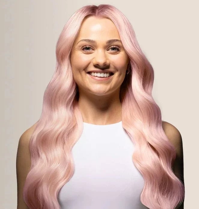 Mid-Back Waves With Soft Pastel Pink Mid-Back Waves With Soft Pastel Pink — Fun Hair Color Pastel 2027