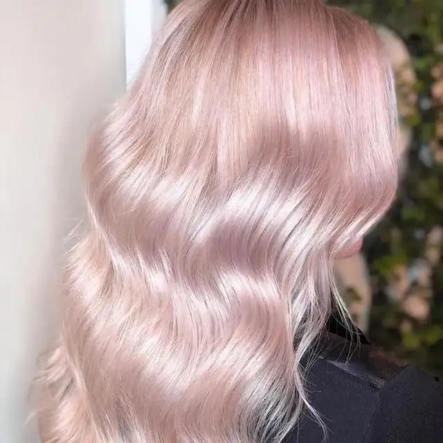 Mid-Back Wavy Hair With Pastel Pink Balayage Mid-Back Wavy Hair With Pastel Pink Balayage — Fun Hair Color Pastel 2027