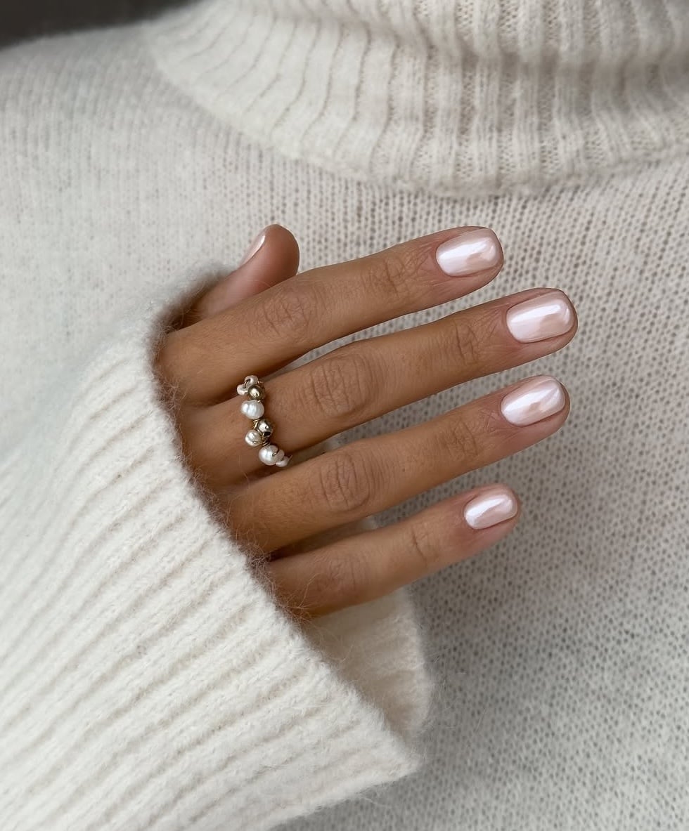 Short Oval Sheer Pink Glazed Nails Short Oval Sheer Pink Glazed Nails — Glazed Donut Nails 2027