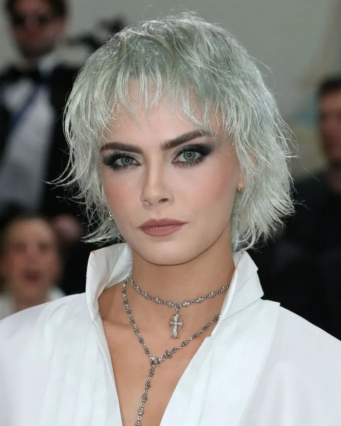 Choppy Pixie With Wet Look And Bangs Choppy Pixie With Wet Look And Bangs — Gray Pixie 2027