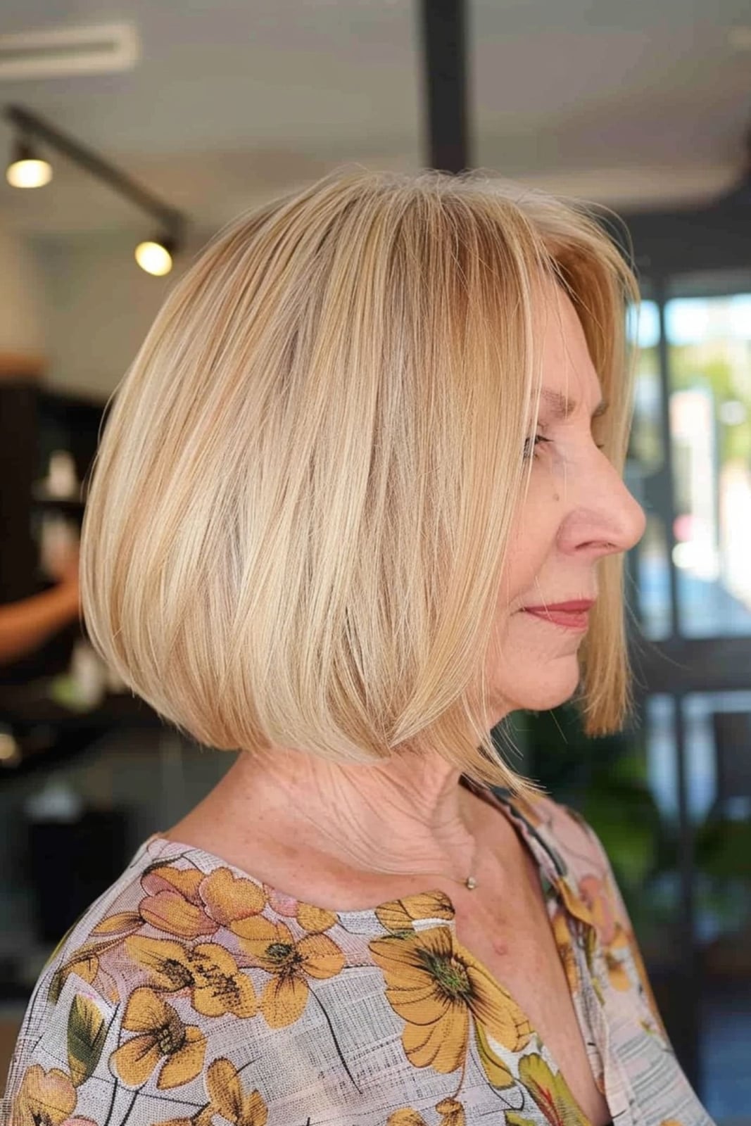 Chin Length Bob With Blunt Fringe Chin Length Bob With Blunt Fringe — Haircuts 2027 for Women Over 60