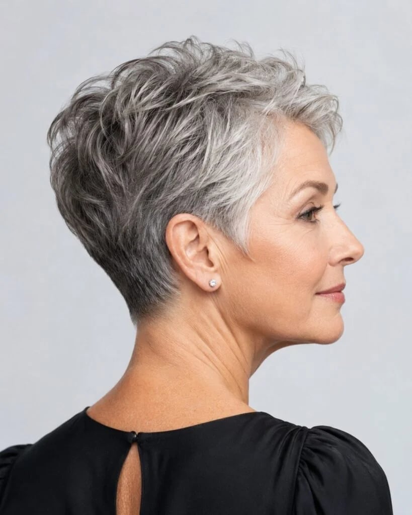 Ear Length Pixie With Tousled Texture Ear Length Pixie With Tousled Texture — Haircuts 2027 for Women Over 60