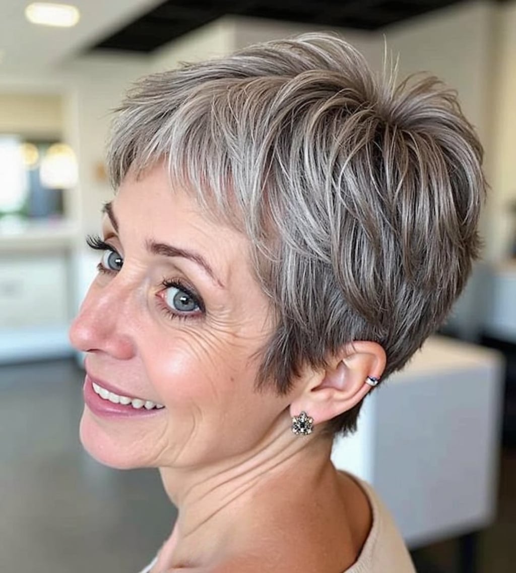 Ear Length Pixie With Wispy Side Bangs Ear Length Pixie With Wispy Side Bangs — Haircuts 2027 for Women Over 60