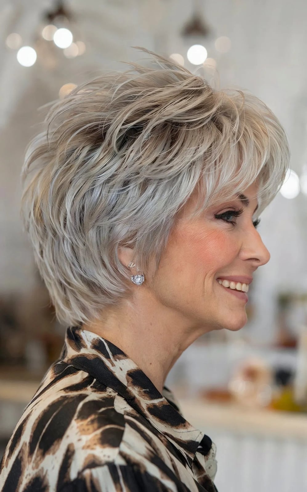 Ear Length Textured Pixie With Light Blonde Ear Length Textured Pixie With Light Blonde — Haircuts 2027 for Women Over 60