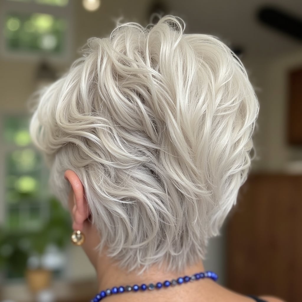 Short Pixie With Tousled Platinum Blonde Short Pixie With Tousled Platinum Blonde — Haircuts 2027 for Women Over 60