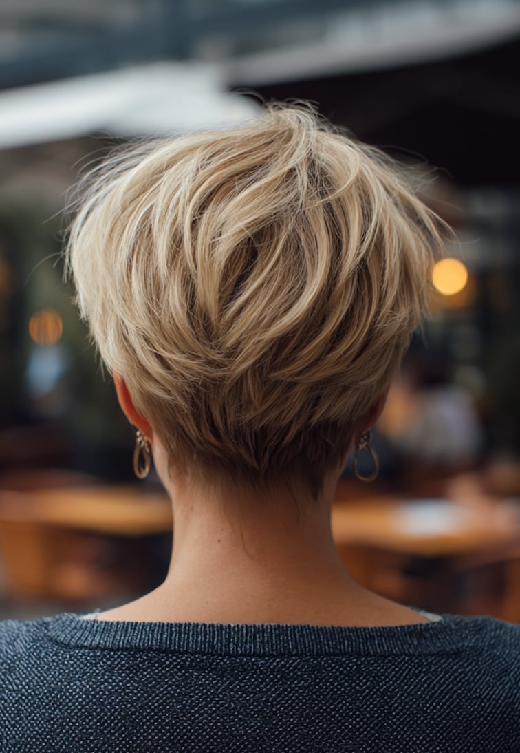 Short Pixie With Textured Blonde Back Short Pixie With Textured Blonde Back — Haircuts 2027 for Women Over 60