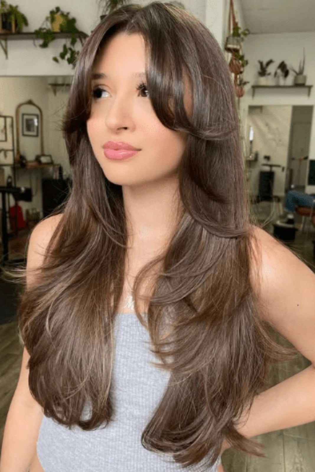 Mid-Back Straight Hair With Volume — Hairstyles 2027 for Long Faces