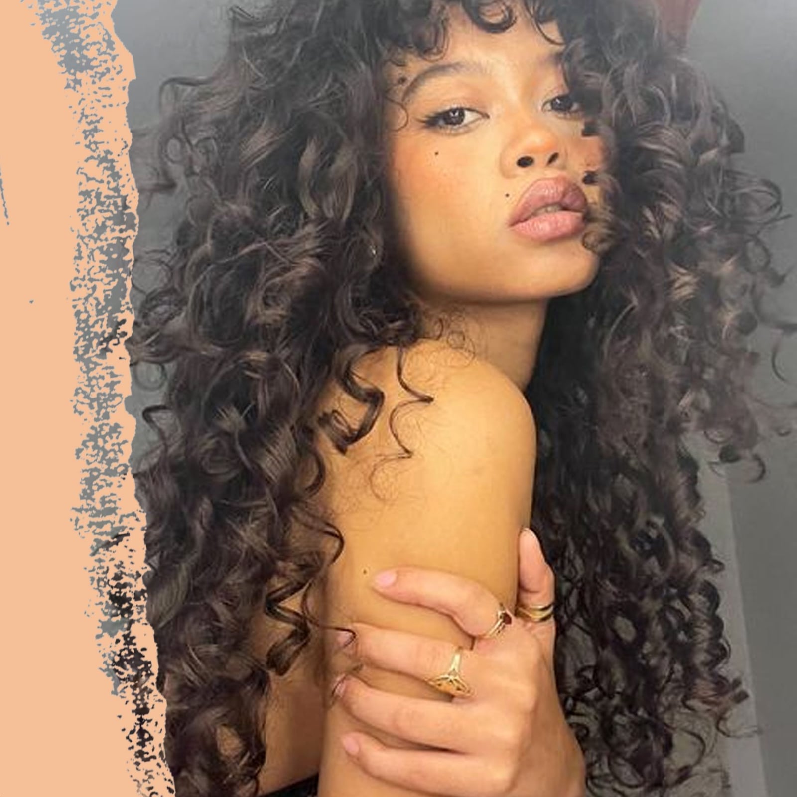 Dark Brown Voluminous Natural Curls Dark Brown Voluminous Natural Curls — Hairstyles 2027 for Long Neck