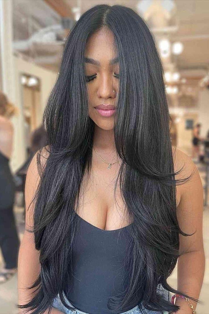 Thick Black Long Layered Hair Thick Black Long Layered Hair — Hairstyles 2027 for Long Neck
