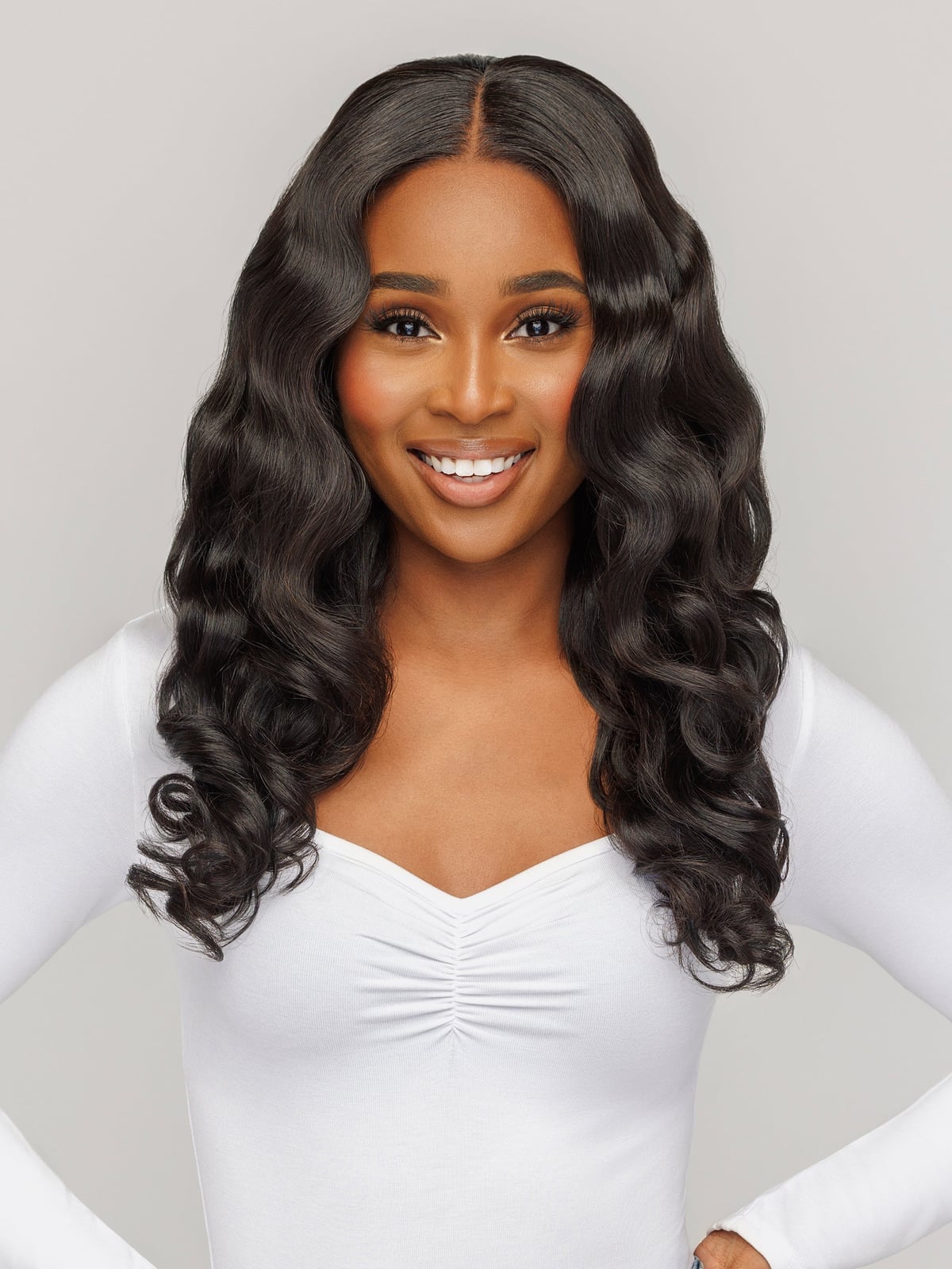 Dark Brown Loose Wavy Blowout Dark Brown Loose Wavy Blowout — Hairstyles 2027 for Long Neck