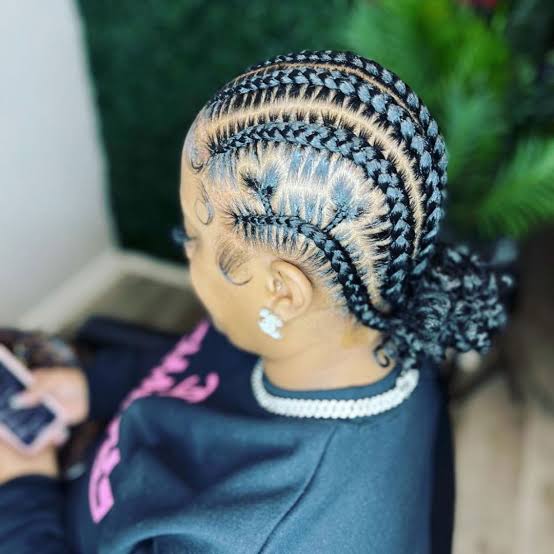 Braids Into Ponytail With Heart Shape Part Braids Into Ponytail With Heart Shape Part — Heart Part Braids 2027