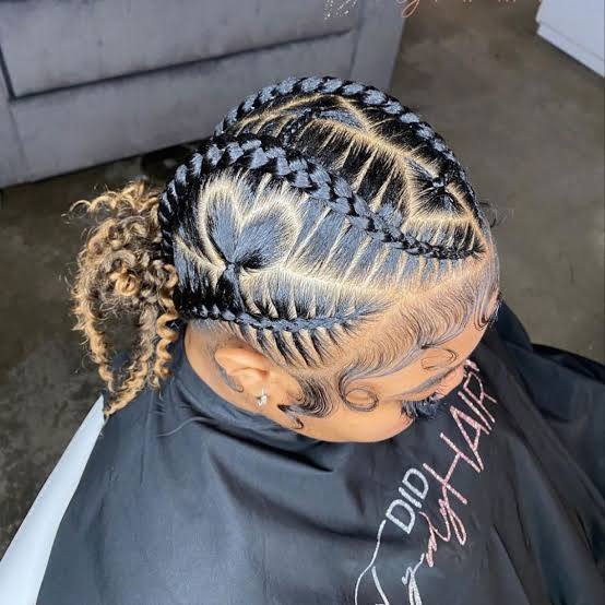 Ponytail Braids With Heart Shape Ponytail Braids With Heart Shape — Heart Part Braids 2027