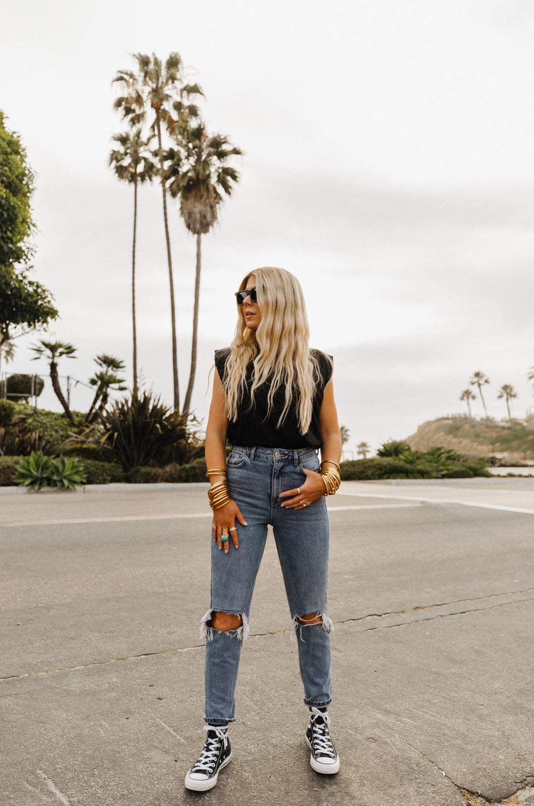 Black Leather Jacket With Gray Skinny Jeans Black Leather Jacket With Gray Skinny Jeans — High Top Converse Outfits 2027