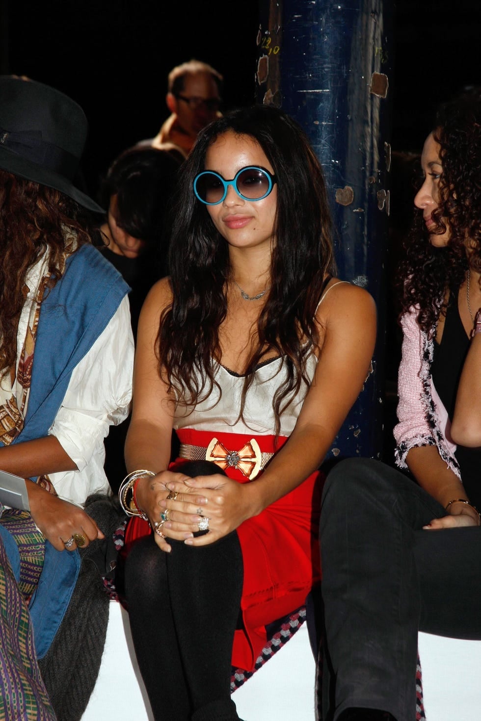 White Camisole and Red Skirt With Gold Bow Belt White Camisole and Red Skirt With Gold Bow Belt — Indie Sleaze Outfits 2027