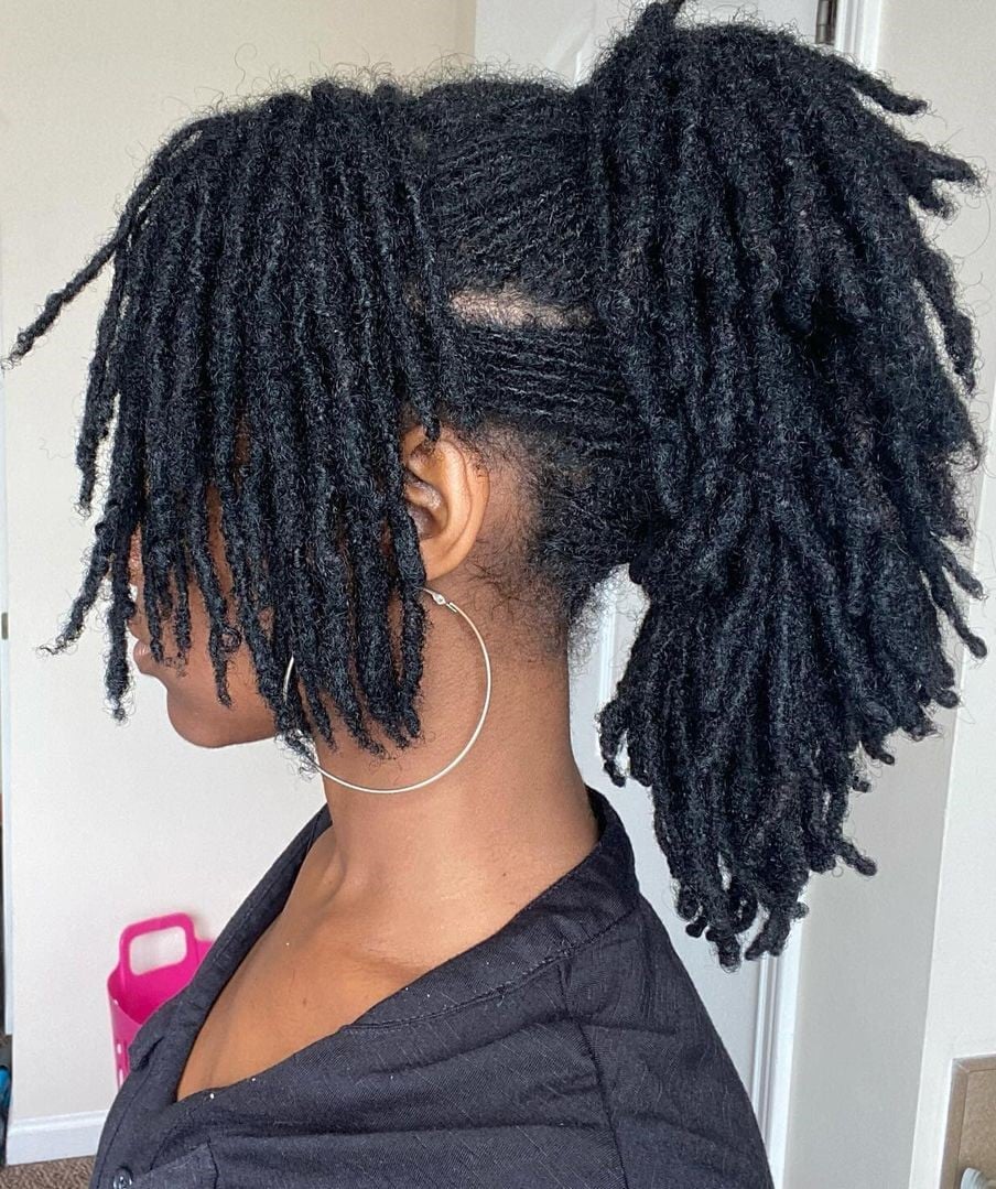 Thick Locs High Ponytail Thick Locs High Ponytail — Interlock Locs 2027