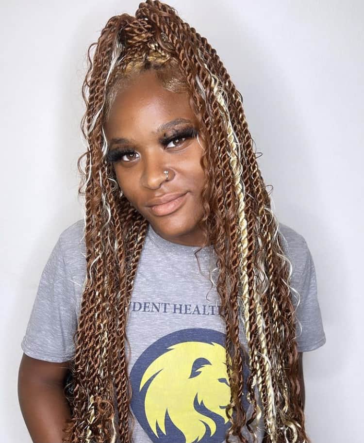 Two-Tone Brown and Blonde Twists Two-Tone Brown and Blonde Twists — Island Twists 2027