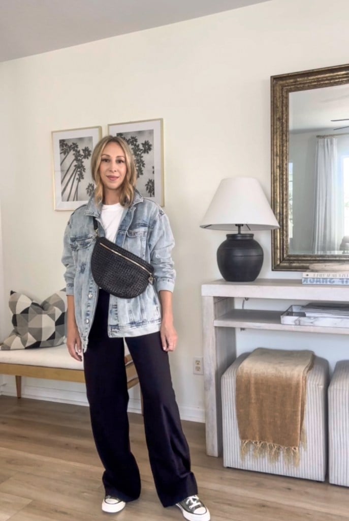 Oversized Denim Jacket With Wide Leg Pants Oversized Denim Jacket With Wide Leg Pants — Jean Jacket Outfits 2027