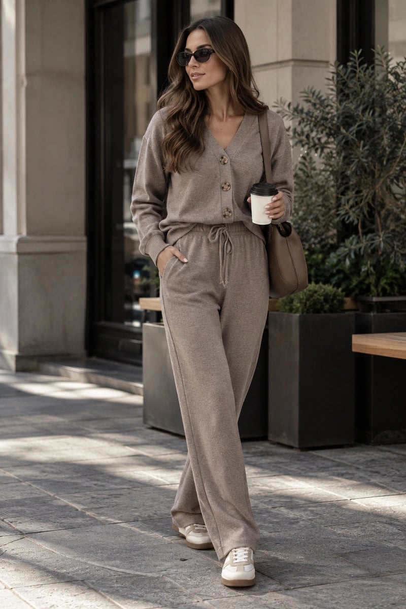 Warm Angora Knit Set