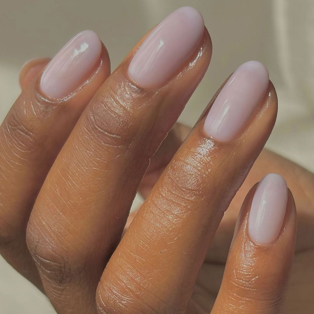 Short Oval Milky Lavender Hue Short Oval Milky Lavender Hue — Lavender Milky Nails 2027