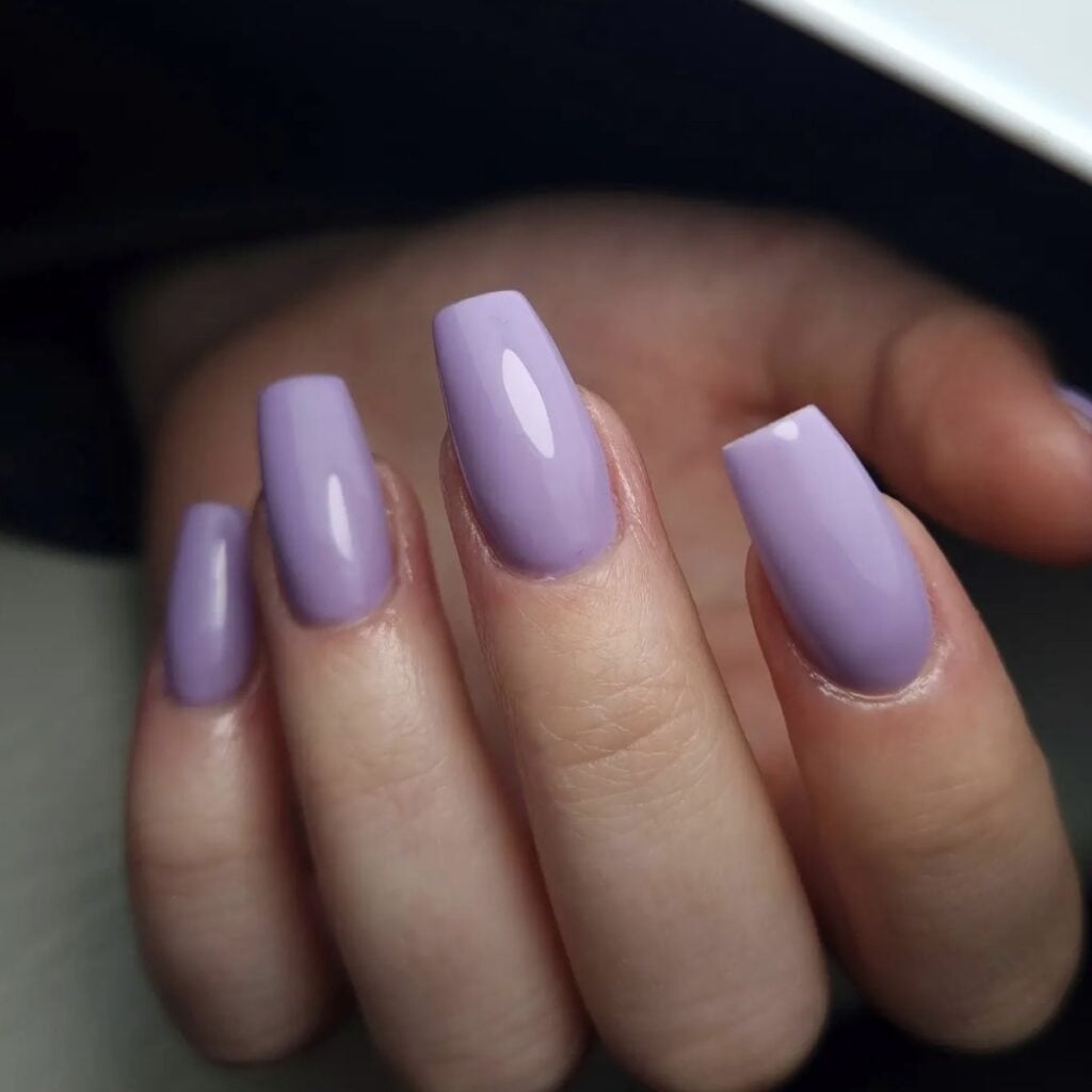 Long Coffin Solid Opaque Lavender Long Coffin Solid Opaque Lavender — Lavender Milky Nails 2027