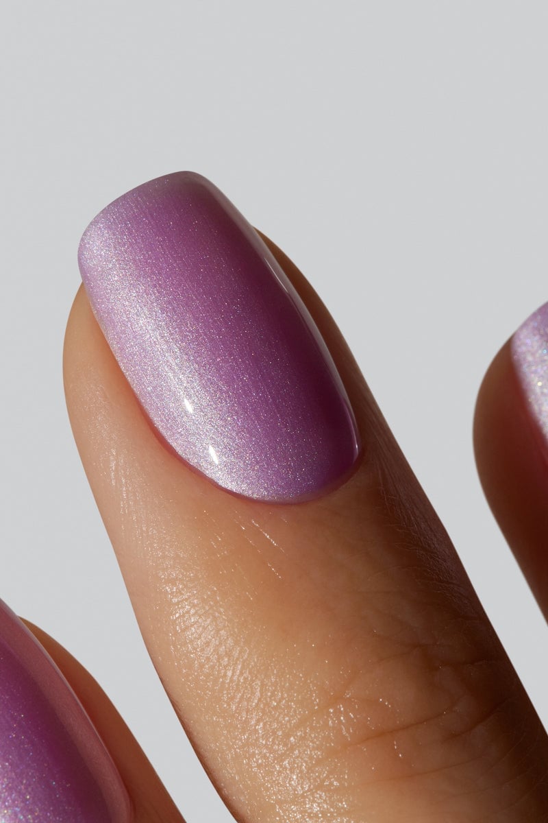Short Oval Medium Lavender Shimmer Nails Short Oval Medium Lavender Shimmer Nails — Lavender Pearl Nails 2027