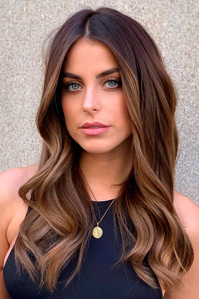 Deep Brunette With Face-Framing Blonde Highlights Deep Brunette With Face-Framing Blonde Highlights — Lived In Brunette 2027