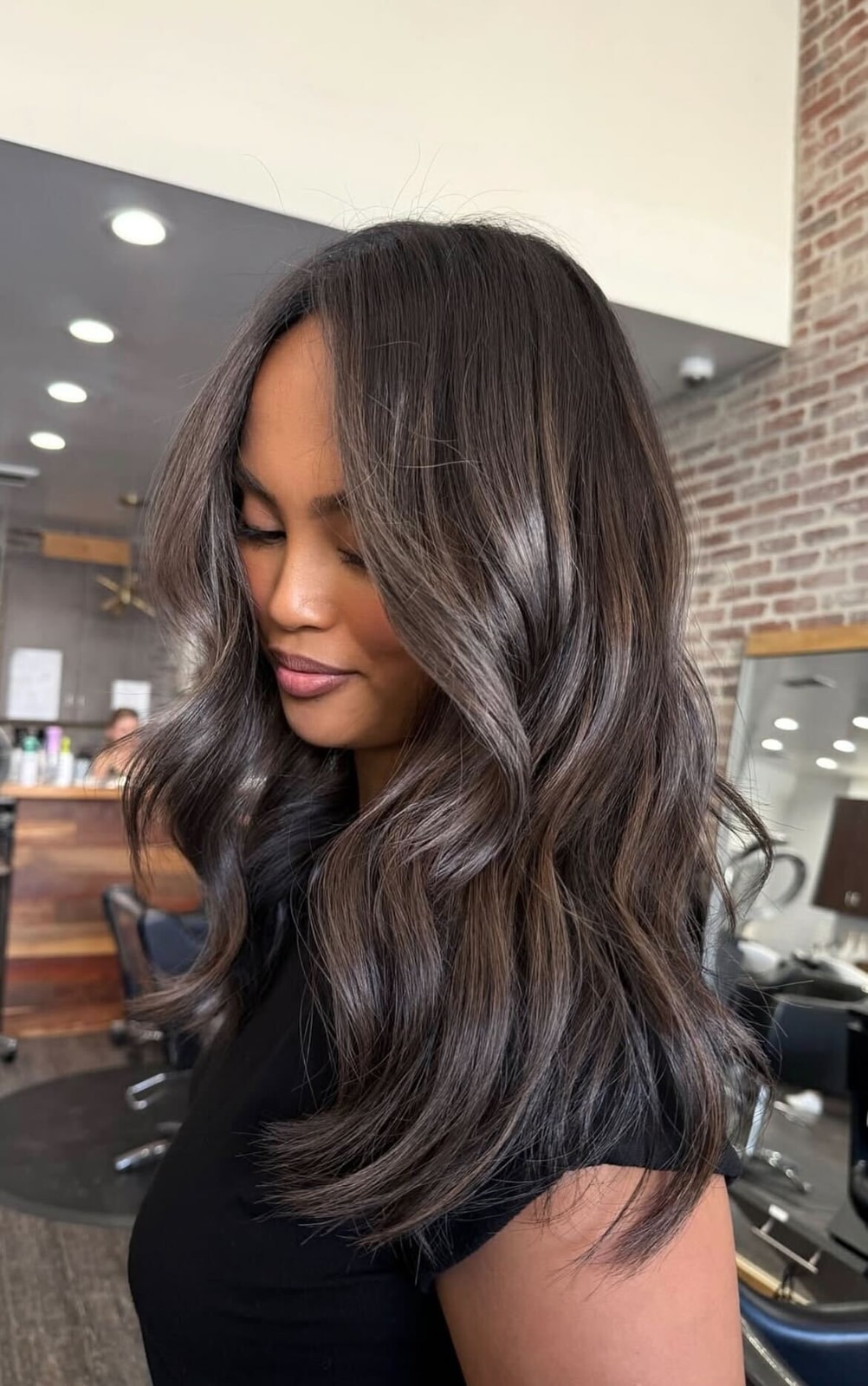 Ash Brown Long Bob With Ash Blonde Highlights Ash Brown Long Bob With Ash Blonde Highlights — Lived In Brunette 2027