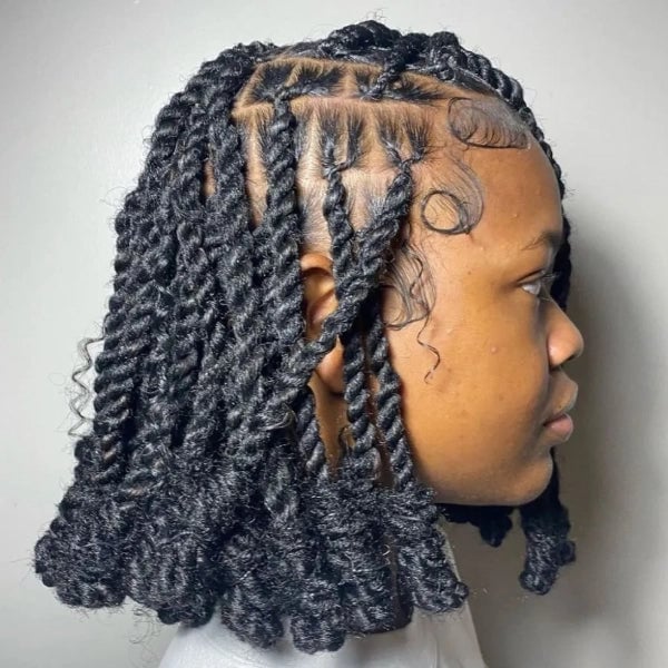 Shoulder Length Twisted Locs Pulled Back Shoulder Length Twisted Locs Pulled Back — Loc Styles 2027 for Work