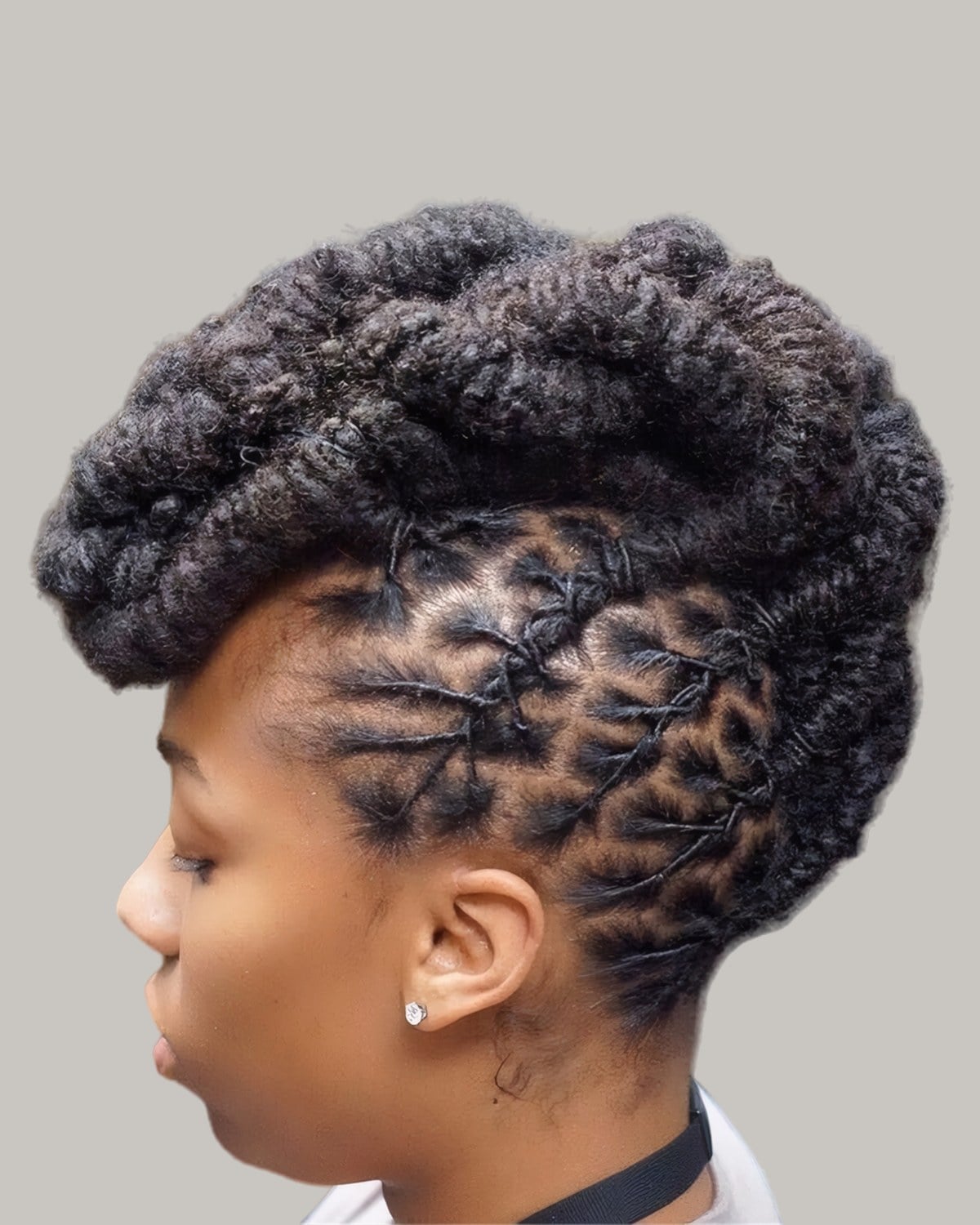 Short Coily Locs Intricate Updo Short Coily Locs Intricate Updo — Loc Styles 2027 for Work