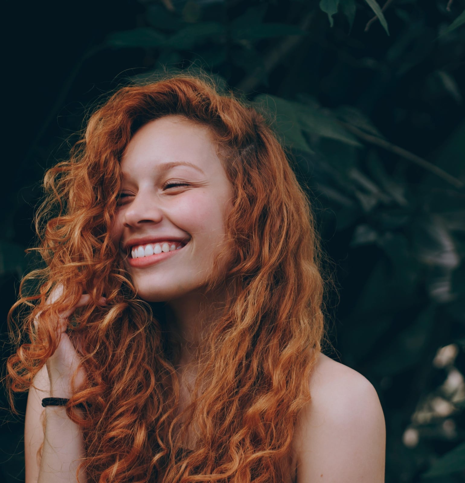 Shoulder Length Red Curly Hair Shoulder Length Red Curly Hair — Loose Perm 2027