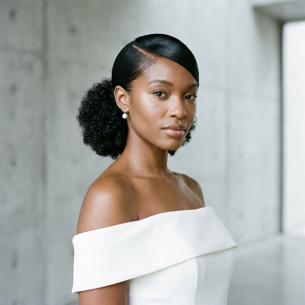 18 Effortless Clean Girl Wedding Hairstyles for Black Women - verylookgood.com